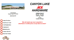 Desktop Screenshot of canyonlakeace.com
